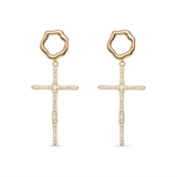 Don't Cross Me Earrings Bold